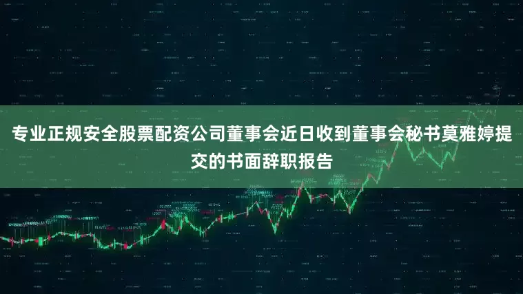 专业正规安全股票配资公司董事会近日收到董事会秘书莫雅婷提交的书面辞职报告